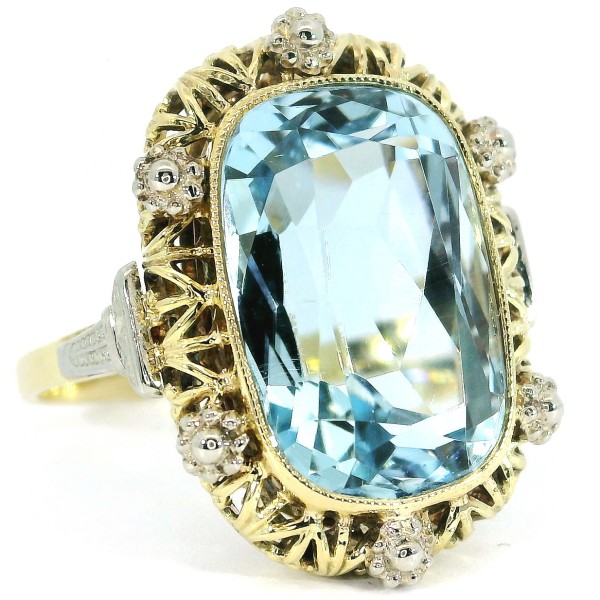 Antiker Aquamarin Ring